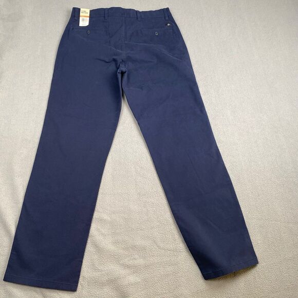 Dockers Ultimate Chino Pants Men's size W34 L34 Slim Fit Navy Blue Smart 360.NEW - Picture 2 of 14